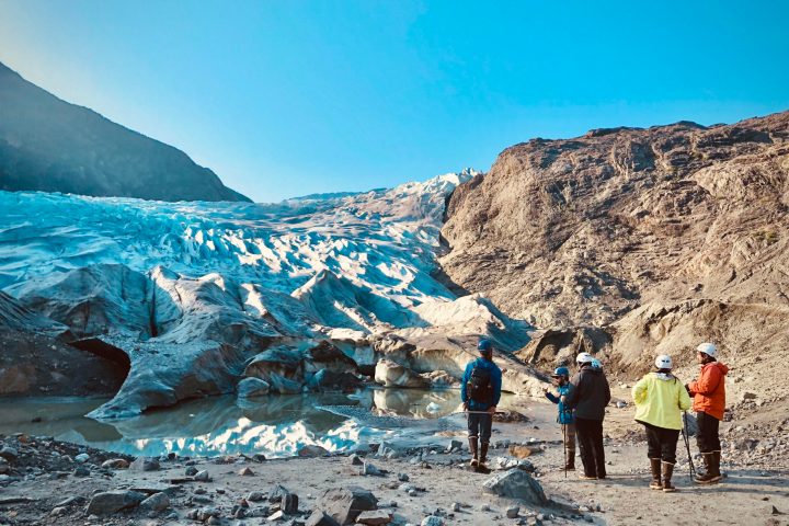 Hiking on the Mendenhall Glacier Moraine